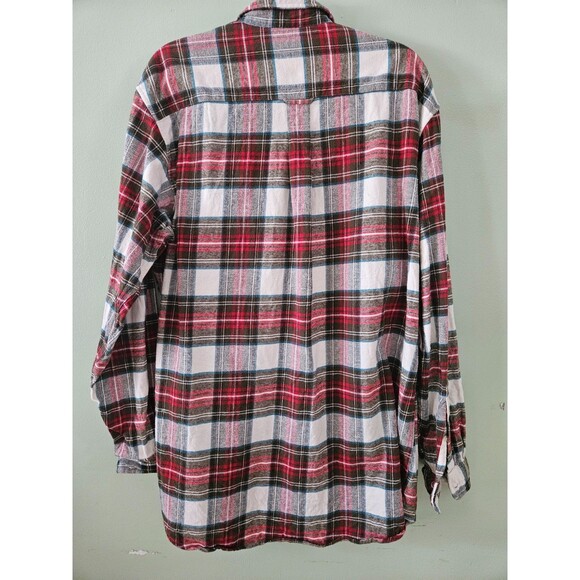 Red Head Flannel Shirt Size XLT Long Sleeve Plaid Cotton Rodeo Western Hiking - Picture 2 of 13